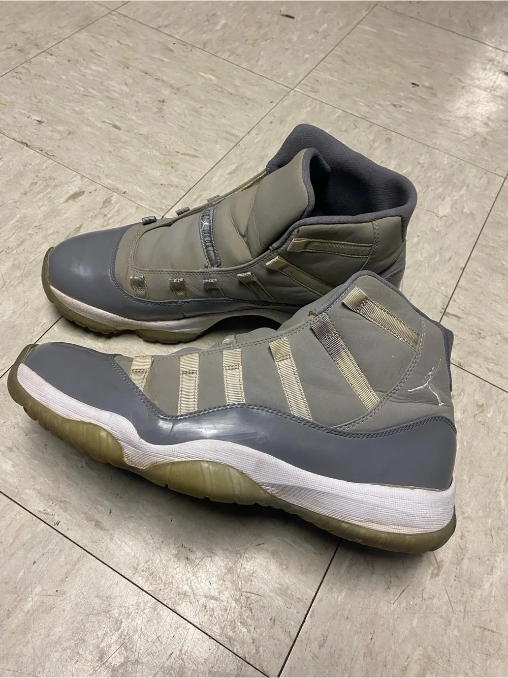 Jordan Men’s Retro 11 “cool gray” High-Top Basketball Shoes